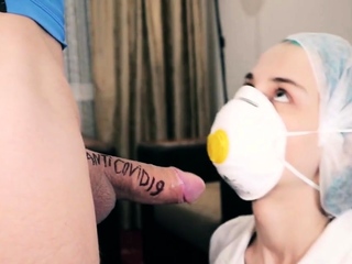 COVID Cure Blowjob – Amateur Teen Parody