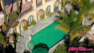 Big ass curvy gorgeous goddess Giana Dior strips naked outdoors