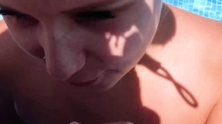 German blonde tourist fucked on vacation in Mallorca